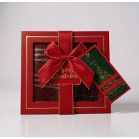 Sada utěrek VÁNOČNÍ KOUZLO v dárkovém balení - 2 kusy - červená