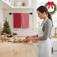 Sada utěrek VÁNOČNÍ KOUZLO v dárkovém balení - 2 kusy - červená