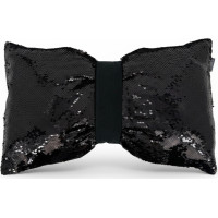 Dekorační polštář GLAM SHINE 30x50 cm - černý/grafitový