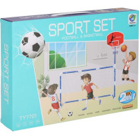 Fotbalová branka s basketbalovým košem 2v1