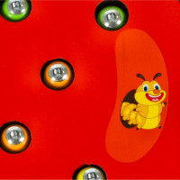 Magnetická dřevěná hra - Housenky v jablku