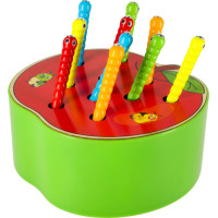 Magnetická dřevěná hra - Housenky v jablku