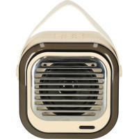 Sada karaoke reproduktoru Bluetooth + 2 mikrofony - krémový