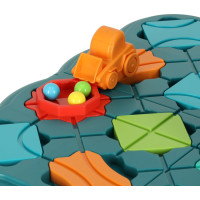 Logická desková hra bludiště s překážkovou dráhou 28 dílků