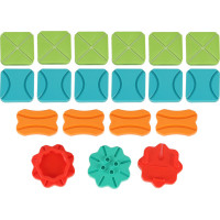 Logická desková hra bludiště s překážkovou dráhou 28 dílků