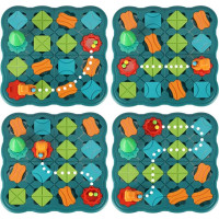 Logická desková hra bludiště s překážkovou dráhou 28 dílků