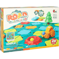 Logická desková hra bludiště s překážkovou dráhou 28 dílků