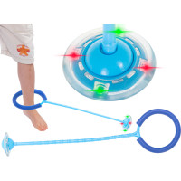 Hula hop na nohu svítící LED - modrá