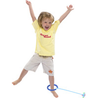 Hula hop na nohu svítící LED - modrá