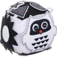 Vzdělávací smyslová kostka kontrastní - Sova