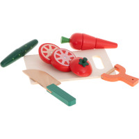 Dřevěná krájecí zelenina v krabici s příslušenstvím