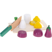 Dřevěná krájecí zelenina v krabici s příslušenstvím