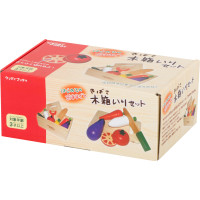 Dřevěná krájecí zelenina v krabici s příslušenstvím