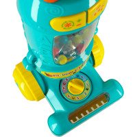 Interaktivní vysavač pro děti se zvukem - tyrkysový