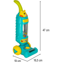 Interaktivní vysavač pro děti se zvukem - tyrkysový