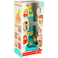 Interaktivní vysavač pro děti se zvukem - tyrkysový