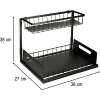 Organizér do skříňky pod dřez - 2 police