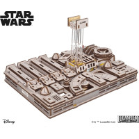 Ugears 3D dřevěná mechanická skládačka Star Wars Luke Skywalker X-Wing stíhačka