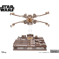 Ugears 3D dřevěná mechanická skládačka Star Wars Luke Skywalker X-Wing stíhačka
