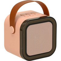 Karaoke reproduktor Bluetooth + mikrofon - růžový