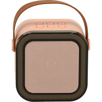 Karaoke reproduktor Bluetooth + mikrofon - růžový