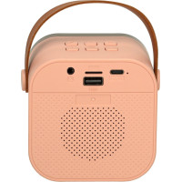 Karaoke reproduktor Bluetooth + mikrofon - růžový