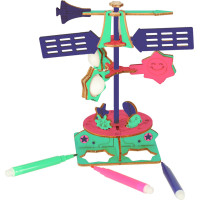Dřevěné 3D puzzle- Vědecký model větrné korouhve