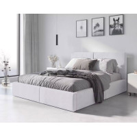 Čalouněná postel HILTON - 200x140 cm - bílá