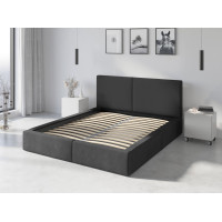 Čalouněná postel HILTON - 200x140 cm - grafitová