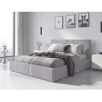 Čalouněná postel HILTON - 200x160 cm - šedá