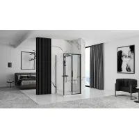 Sprchový kout MAXMAX Rea RAPID slide 160x90 cm - černý