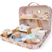 2Kids Toys Domeček pro panenky v kufříku Obývací pokoj