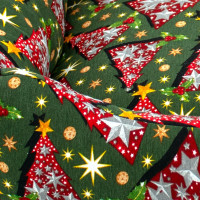 Pelíšek pro psy/kočky s vánočním motivem 70x60 cm - Stromečky