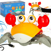 Interaktivní krab se zvukem - žlutý