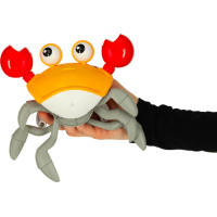 Interaktivní krab se zvukem - žlutý