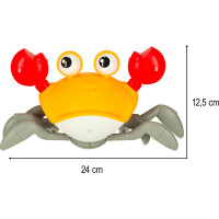 Interaktivní krab se zvukem - žlutý