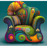 HEYE Čtvercové puzzle Relax!: Pohodlné křeslo 1000 dílků