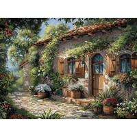 NORIMPEX Diamantové malování Útulná chata 30x40cm