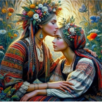 NORIMPEX Diamantové malování Matka s dcerou 30x40cm