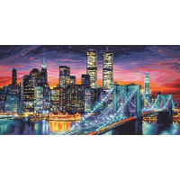 NORIMPEX Diamantové malování Noční New York 30x40cm