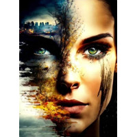 NORIMPEX Diamantové malování Tvář apokalypsy 30x40cm