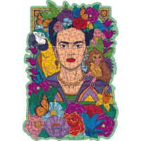RAVENSBURGER Dřevěné obrysové puzzle Frida Kahlo 300 dílků
