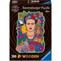 RAVENSBURGER Dřevěné obrysové puzzle Frida Kahlo 300 dílků