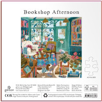 GALISON Metalické čtvercové puzzle Odpoledne v knihkupectví 500 dílků