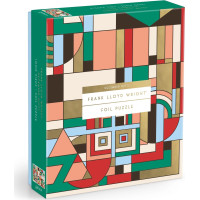 GALISON Metalické puzzle Frank Lloyd Wright: Prosincové dárky 1000 dílků