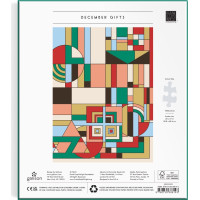 GALISON Metalické puzzle Frank Lloyd Wright: Prosincové dárky 1000 dílků