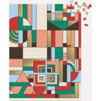 GALISON Metalické puzzle Frank Lloyd Wright: Prosincové dárky 1000 dílků