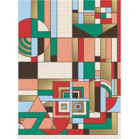 GALISON Metalické puzzle Frank Lloyd Wright: Prosincové dárky 1000 dílků