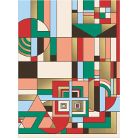 GALISON Metalické puzzle Frank Lloyd Wright: Prosincové dárky 1000 dílků