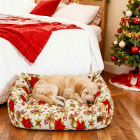 Pelíšek pro psy/kočky s vánočním motivem 70x60 cm - Vánoční hvězda